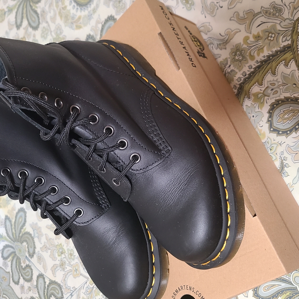 Dr. Martens Black Leather Women's Boots